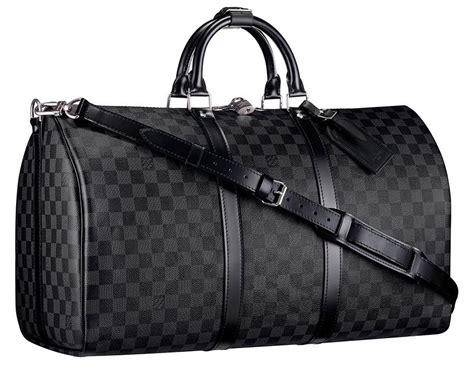 black lv duffle bag mens